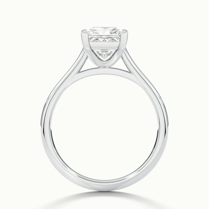 Frey 1 Carat Princess Cut Solitaire Lab Grown Diamond Ring in 10k White Gold