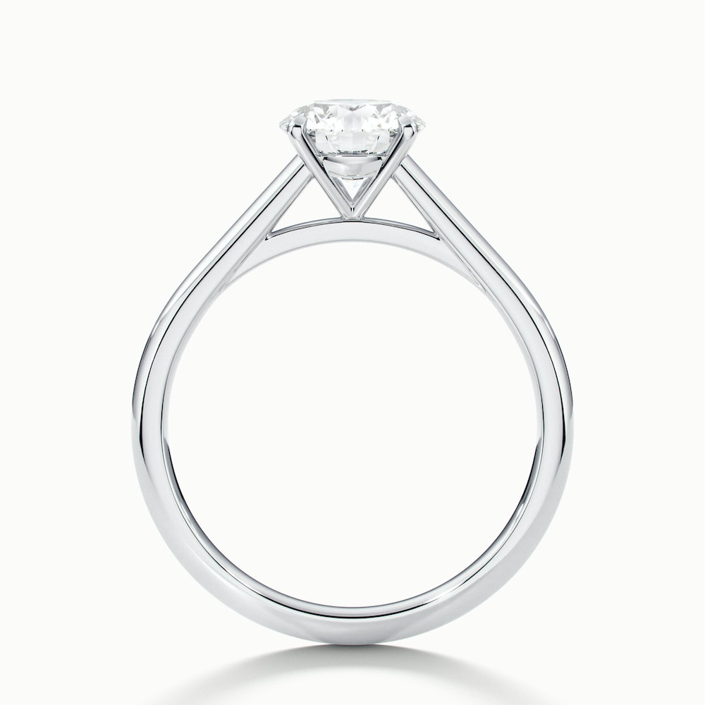 Anika 2 Carat Round Cut Solitaire Lab Grown Diamond Ring in 18k White Gold