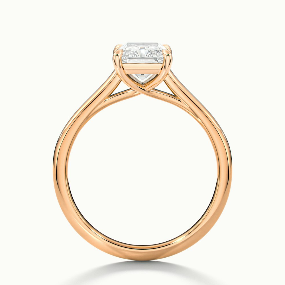 Daisy 5 Carat Radiant Cut Solitaire Lab Grown Diamond Ring in 18k Rose Gold