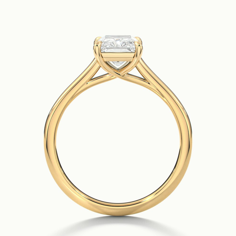 Daisy 1.5 Carat Radiant Cut Solitaire Lab Grown Diamond Ring in 10k Yellow Gold