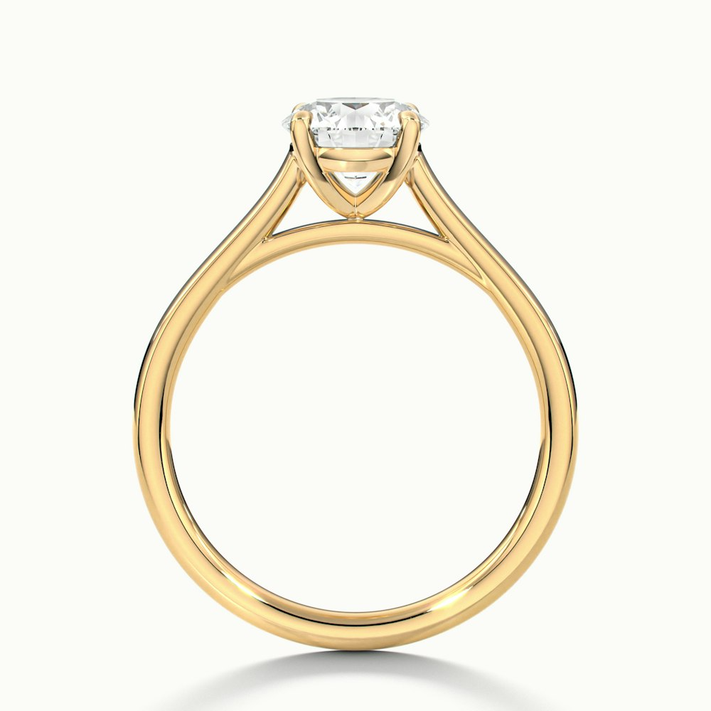 Anaya 1.5 Carat Round Cut Solitaire Moissanite Diamond Ring in 18k Yellow Gold