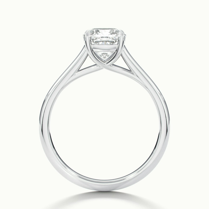 Joy 1 Carat Cushion Cut Solitaire Lab Grown Engagement Ring in 10k White Gold